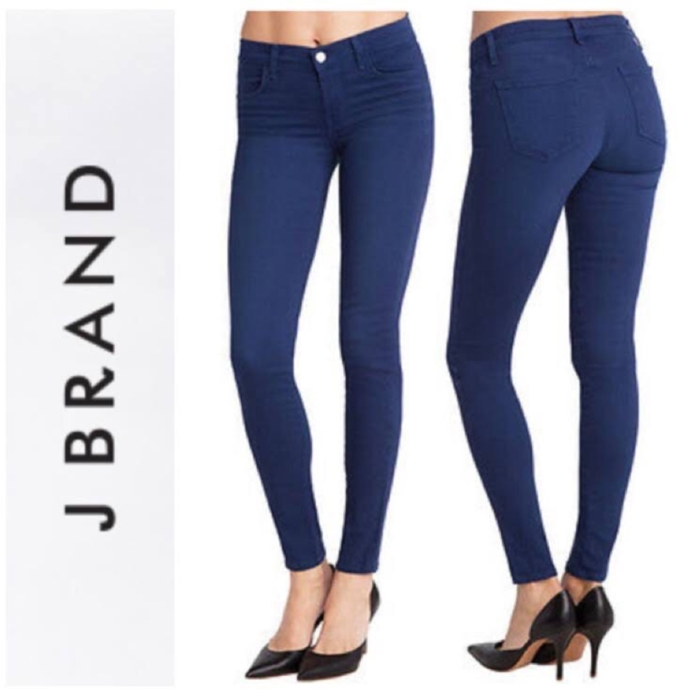 J Brand Indigo Cotton Poplin Skinny Jeans NWOT size 28